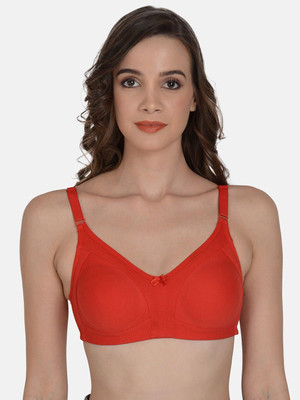 Anantafashion Women T-Shirt Lightly Padded Bra(Red)