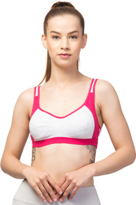 Draxstar Attire Sports Bra Women Sports Non Padded Bra(Pink)