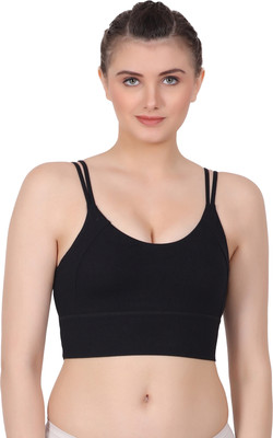 AMOUR SECRET Women Sports Lightly Padded Bra(Black)