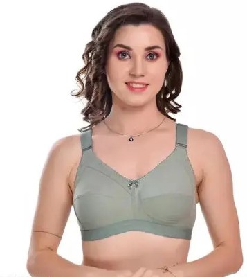 Look Creative FULL COVERAGE NON PADDED BRA PO-1 Women Bralette Non Padded Bra(Light Green)