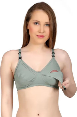 4KAYS all that matters! feeding bra full coverage Women Maternity/Nursing Non Padded Bra(Light Green)