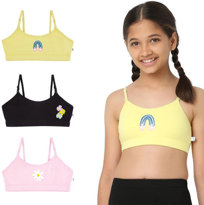 YouGotPlanB TBS-Daisy Girls Training/Beginners Non Padded Bra(Multicolor)