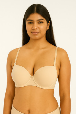 Sample Women Push-up Lightly Padded Bra(Beige)