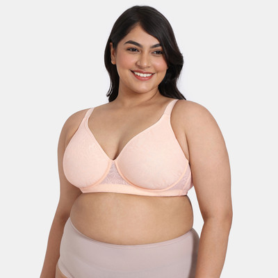 ZIVAME Women Full Coverage Lightly Padded Bra(Pink)