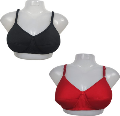 SHOWSTOPPER HUB PACK OF 2 WOMEN SOLID MULTICOLOR PUSH-UP LIGHTLY PADDED BRA Women Everyday Lightly Padded Bra(Multicolor)