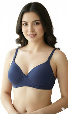 RAHA S.G Women Full Coverage Lightly Padded Bra(Brown)