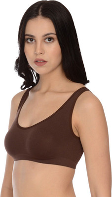 mod & Shy Women T-Shirt Non Padded Bra(Brown)