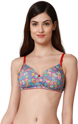 PIBU Riopd Bra Women Minimizer Lightly Padded Bra(Red)