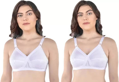 FIFFON Women Full Coverage Non Padded Bra(White)