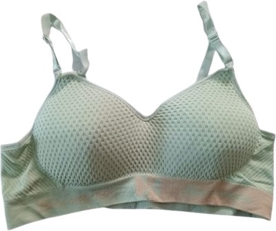 DARKVELLY JYOTISXX146 Women Sports Lightly Padded Bra(Light Green)