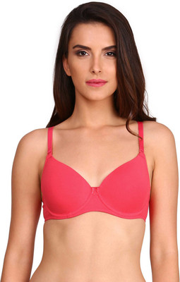 JOCKEY Women T-Shirt Heavily Padded Bra(Pink)