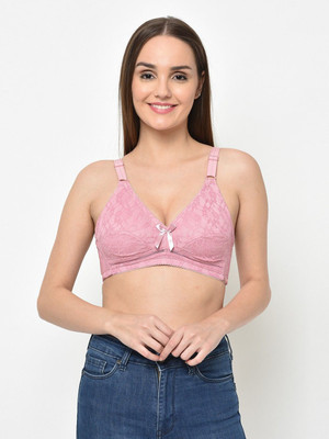 Da Intimo by Da Intimo Wireless Women T-Shirt Non Padded Bra(Pink)