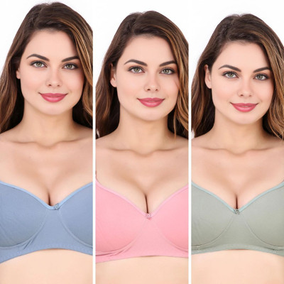KINZIE seamless Women Full Coverage Lightly Padded Bra(Multicolor)