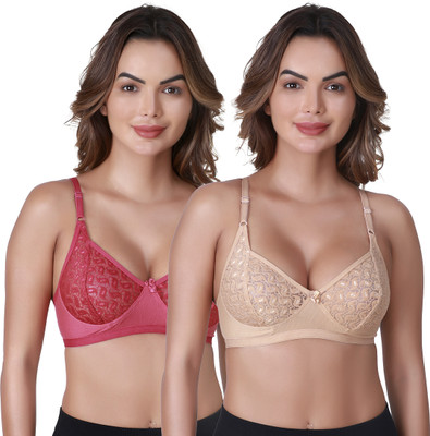 SKDREAMS Women Full Coverage Non Padded Bra(Multicolor)