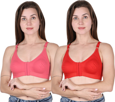 VAIDRAJ Women Front Open Bra Women Everyday Non Padded Bra(Multicolor)