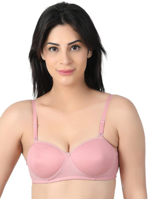 RAHA S.G Lingerie bra for women & girls Women T-Shirt Lightly Padded Bra(Pink)