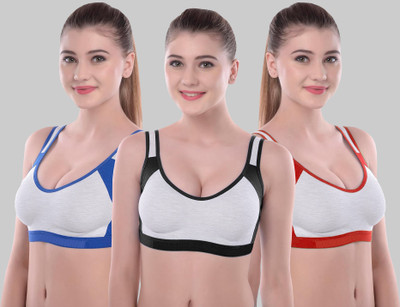 Sexy Bust Women Sports Non Padded Bra(Multicolor)