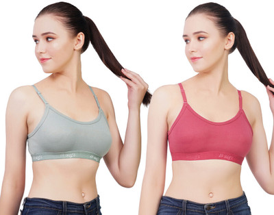 HouseOfCommon MSB-201 Women Sports Non Padded Bra(Multicolor)