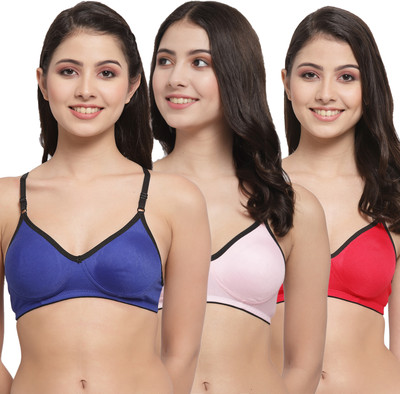 Docare M2Mino Women T-Shirt Non Padded Bra(Multicolor)