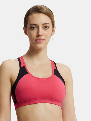 JOCKEY 1380 Women Sports Lightly Padded Bra(Pink)