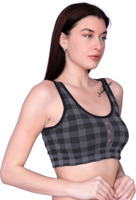 VIYES ENTERPRISE GBRA016 Women Full Coverage Lightly Padded Bra(Black)