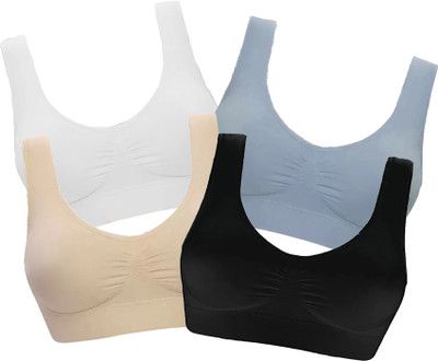 SWATIK Women Sports Non Padded Bra(Multicolor)