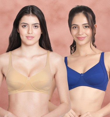 Susie Women Everyday Lightly Padded Bra(Beige, Blue)