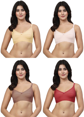 LILY akihdar Women Minimizer Non Padded Bra(Multicolor)