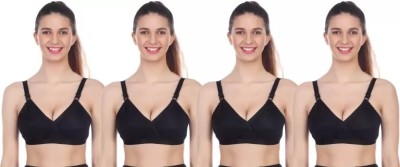 DILSOZ RUBY INNERWEARS FASHION Women Everyday Non Padded Bra(Black)