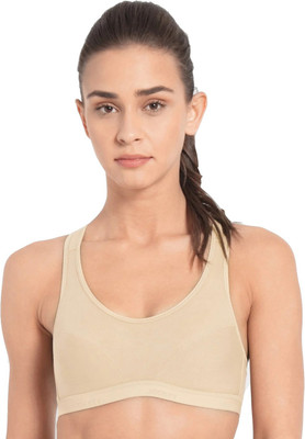 JOCKEY Women Sports Lightly Padded Bra(Beige)