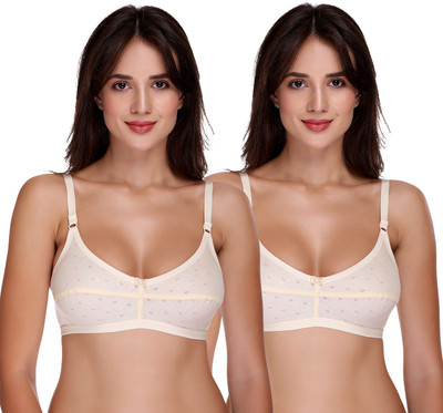 SONA by H-05 H-05 Cotton Non Padded Full Coverage Bra Women Full Coverage Non Padded Bra(Beige)