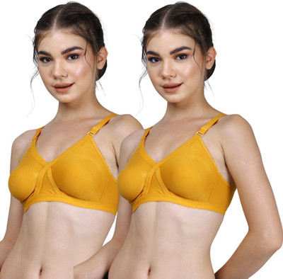 CARLTON LONDON Everday T-Shirt Bra Women Everyday Non Padded Bra(Yellow, Yellow)