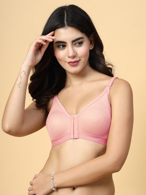 Docare DCFO280 Front Open Women T-Shirt Non Padded Bra(Pink)
