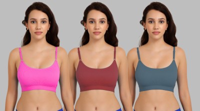 aamarsh B_Goma Bra Women Minimizer Non Padded Bra(Pink, Maroon, Dark Green)