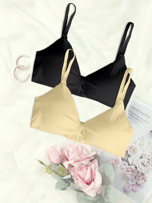 REVAFAB Women Push-up Lightly Padded Bra(Multicolor)