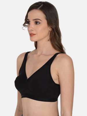 mod & Shy Women Full Coverage Non Padded Bra(Black)