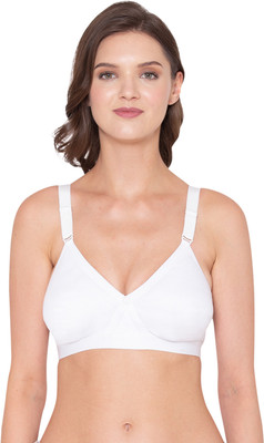 SOUMINIE Souminie Seamless Cross-Fit Bra Women Minimizer Non Padded Bra(White)