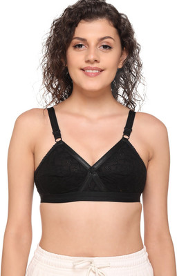 Salsa CROSS-CHIKEN Women Full Coverage Non Padded Bra(Black)