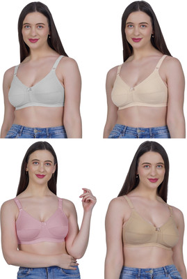 Shyam Sons FLAIR G603 Women Minimizer Non Padded Bra(White, Beige, Brown, Purple)