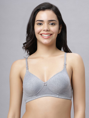 Eden EDEN103GREY Women T-Shirt Non Padded Bra(Grey)