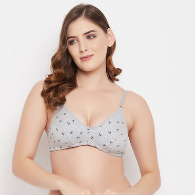 Clovia Women T-Shirt Non Padded Bra(Grey)