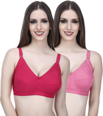 Viral Girl MaxCover SecureLift TotalCare Women Full Coverage Non Padded Bra(Pink)