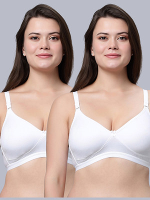 Eden EDENBRACOMBO8 Women Everyday Non Padded Bra(White)