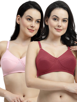 Shyam Sons FLAIR NWManviFoam Women Everyday Lightly Padded Bra(Maroon, Pink)