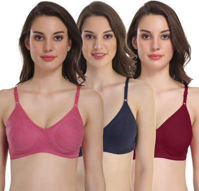 POOJA RAGENEE Women Full Coverage Lightly Padded Bra(Multicolor)