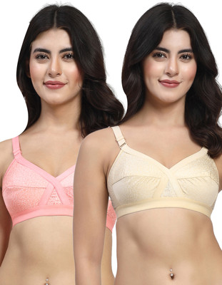 LILY ihskaneemMino Women Minimizer Non Padded Bra(Beige, Pink)