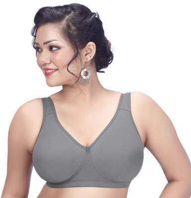 Trylo COMFORTFIT - 40 - GREY - D - CUP Women Full Coverage Non Padded Bra(Grey)