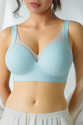 Secret Charm casual Bra for Women – High Support & Sweat-Free Design Women Everyday Heavily Padded Bra(Blue)