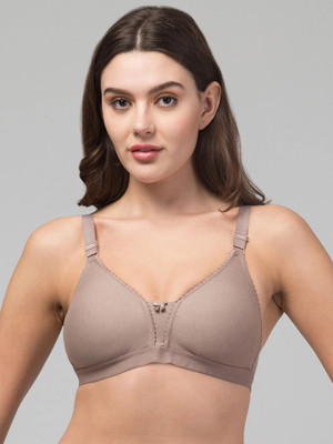 PESHE Full Coverage Non Padded Fancy Bra With Large Women Full Coverage Non Padded Bra(Brown)
