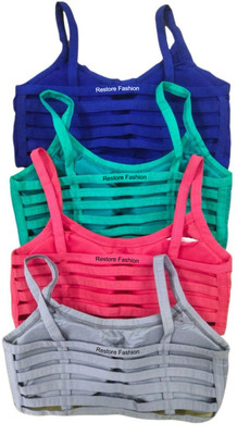 Restore Fashion 071 Women Bralette Lightly Padded Bra(Blue, Green, Pink, Grey)